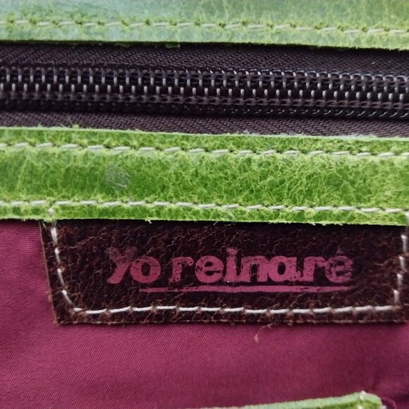 Green Leather Travel Bag - Picture 2 of 5